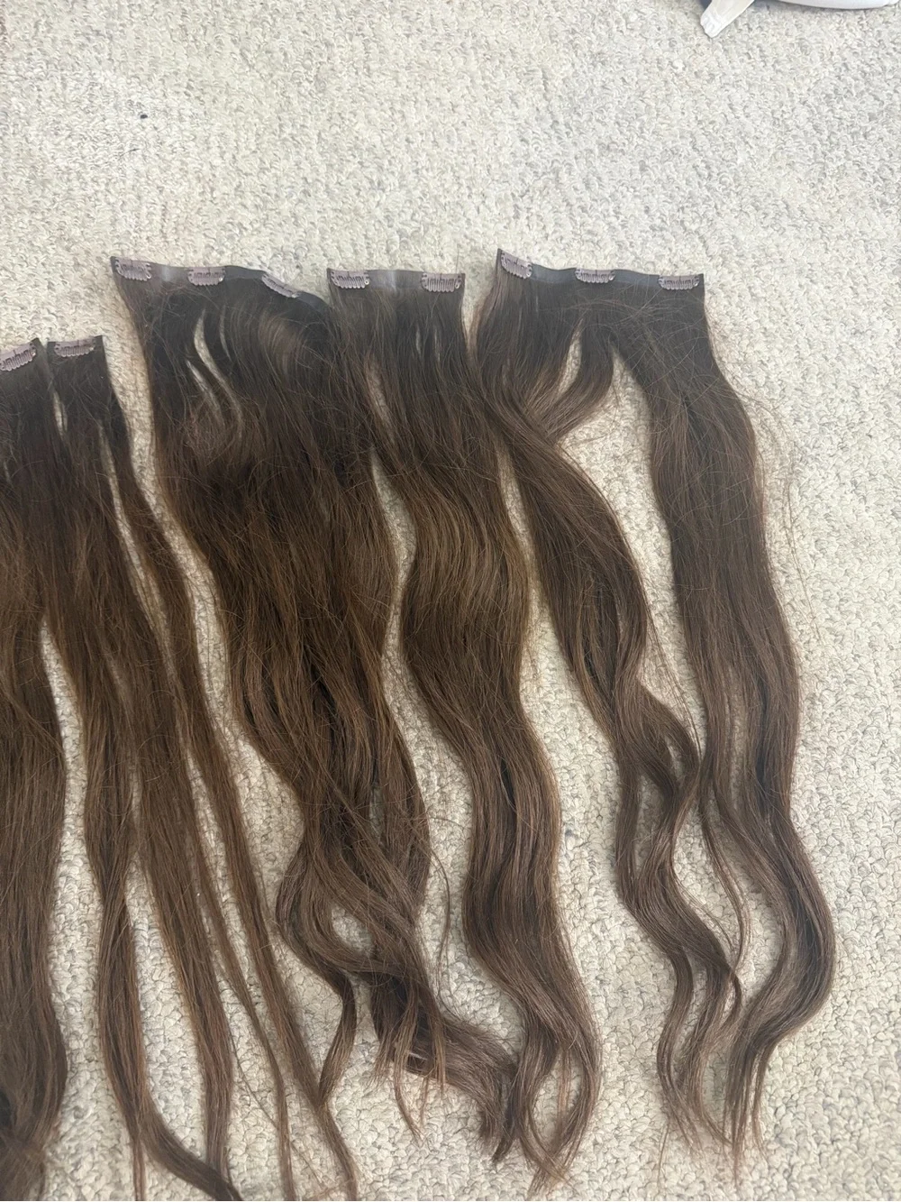 GOO GOO Invisi Edge Clip in Hair Extensions Set 24inch 170g 4A chocolate brown